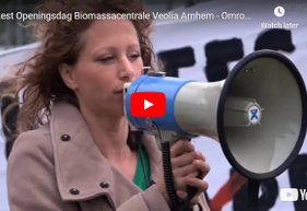 2019-10-01-arnhemspeil-omroep-gelderlander-tv-protest-openingsdag-biomassacentrale-veolia-arnhem-video